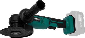 2dekans | VONROC Accu Haakse Slijper - VPower 20V – Ø125mm –, Doe-het-zelf en Verbouw, Ophalen of Verzenden, Zo goed als nieuw