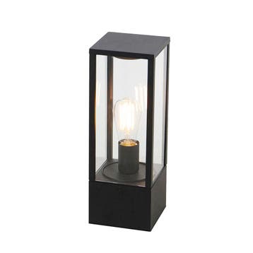 Industriële staande buitenlamp zwart 40 cm IP44 - Charlois, Verzenden, Nieuw, Aluminium