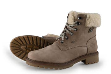 Leone Veterboots in maat 38 Beige, Kleding | Dames, Verzenden, Beige, Overige typen, Zo goed als nieuw