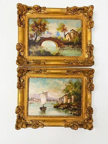 German School (XX) - Landschaftliches Gemälde
