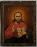 Icoon - Christus Pantokrator - Hout
