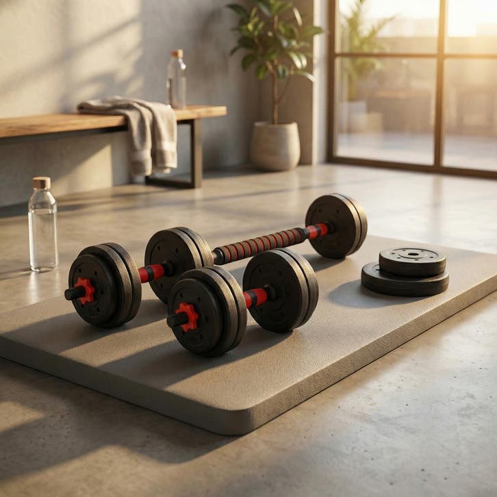 Dumbbells 40kg Set | 16 Gewichten | Nieuw | OP=OP, Sport en Fitness, Fitnessapparatuur, Benen, Nieuw, Kunststof, Airbike, Ophalen of Verzenden