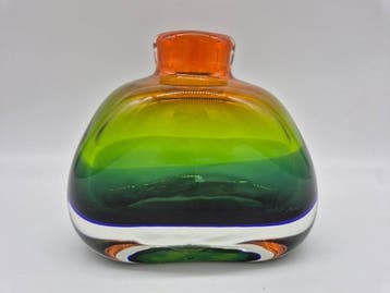 Schwere Glasvase in Sommerso - Vaas - Glas