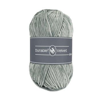 Durable Velvet 2227 Mouse Grey - Haakgaren / Breigaren, Hobby en Vrije tijd, Breien en Haken, Ophalen of Verzenden, Nieuw, Breien of Haken