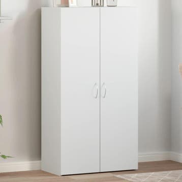 vidaXL Archiefkast 60x32x115 cm bewerkt hout wit, Verzenden, Nieuw