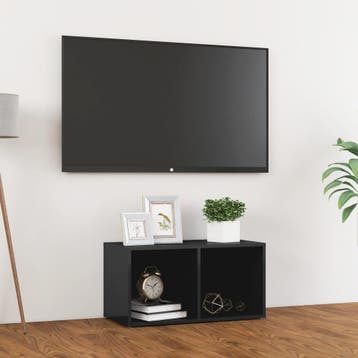 vidaXL Tv-meubel 72x35x36,5 cm bewerkt hout hoogglans grijs, Huis en Inrichting, Kasten | Televisiemeubels, Verzenden, Nieuw, 50 tot 100 cm