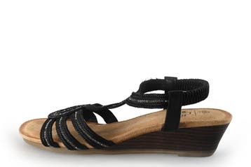 Bridge Footwear Sandalen in maat 39 Zwart, Bridge Footwear, Verzenden, Zwart, Sandalen of Muiltjes