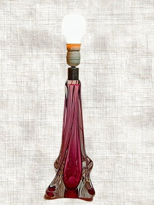 Val Saint Lambert - René Delvenne - Lamp - Kristal - Rose, Antiek en Kunst, Antiek | Glas en Kristal