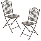 Bistroset Biella metaal tuintafel met 2 tuinstoelen groen, Verzenden, Nieuw