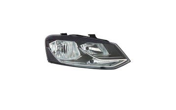 Koplamp Rechts H7 + H7 Geschikt Voor Polo 6C 2014-2017, Ophalen of Verzenden, Nieuw, Rechts, Volkswagen