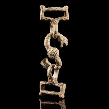 Viking Bronzen mantelspeld met draak Fafnir (Zonder