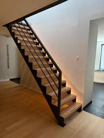 Trapbalustrade met horizontale spijlen - op maat gemaakt!, Nieuw