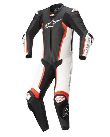 Alpinestars Missile V2 1-Delig Pak Zwart Wit Rood Fluo, Nieuw met kaartje, Overall, Alpinestars, Heren