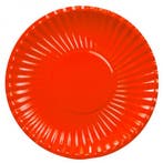 Rode wegwerp borden 29 cm - Bordjes, Ophalen of Verzenden, Nieuw