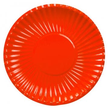 Rode wegwerp borden 29 cm - Bordjes, Ophalen of Verzenden, Nieuw