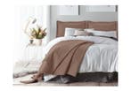 Sleeptime Wave Taupe 260 x 250 - 200X200/220 + 2 x kussenslo, Nieuw