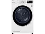 LG RH9V50WH - Warmtepompdroger - 9kg - A - Frans Display, Witgoed en Apparatuur, Verzenden, Zo goed als nieuw