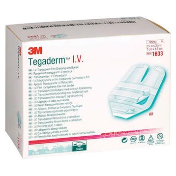 Tegaderm I.V. transparante infuuspleister 7x8,5CM - 100, Verzenden, Nieuw