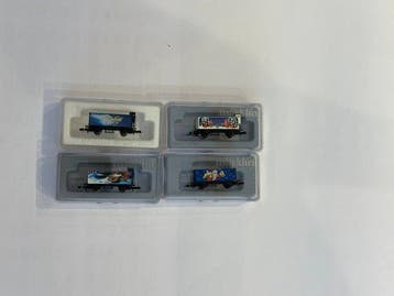 Märklin Z - Modeltrein goederenwagon (4) - 4x Märklin Z, Hobby en Vrije tijd, Nieuw
