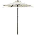 vidaXL Parasol met LED-verlichting 200x211 cm aluminium, Tuin en Terras, Parasols, Verzenden, Nieuw, Meer dan 4 meter