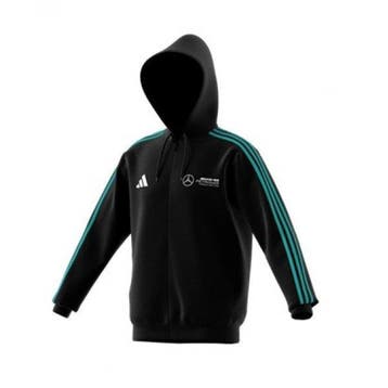 Mercedes Official MAPF1 FW Mens DNA FullZip Hoodie XXL Black, Nieuw