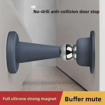Sterke Siliconen Deurstopper - Zonder Boren, Muurbescherming, Verzenden, Nieuw