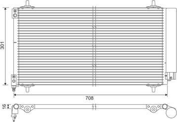 Airco condensor o.a: Citroën, C5 II Berline (RC), Ophalen of Verzenden, Nieuw, Citroën