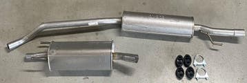 Complete uitlaat Einddemper + Tussendemper Opel Corsa B 1.2, Verzenden, Nieuw