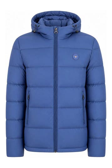 Gant Jas in maat M Blauw, Kleding | Heren, Jassen | Winter, Verzenden, Gedragen, Blauw, Gant