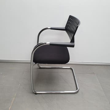 Vitra Visavis design vergaderstoel - nieuwe stof zwart (alle, Ophalen of Verzenden, Nieuw