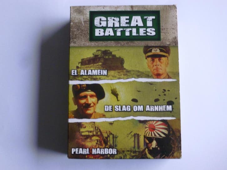 Great Battles - El Alamein / De Slag om Arnhem / Pearl Harbo, Cd's en Dvd's, Dvd's | Filmhuis, Zo goed als nieuw, Ophalen of Verzenden