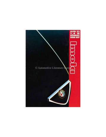 1994 ALFA ROMEO 33 IMOLA 1.4 IE BROCHURE DUITS, Nieuw, Alfa Romeo, Author
