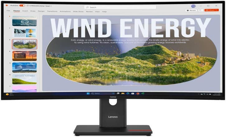 Lenovo ThinkVision T34WD-40 LED Curved 34 HDR, Computers en Software, Overige Computers en Software, Nieuw, Ophalen of Verzenden