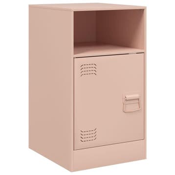 Nachtkastje roze - 36% goedkoper retourproduct, Huis en Inrichting, Minder dan 45 cm, Metaal of Aluminium, Zo goed als nieuw, 55 tot 70 cm