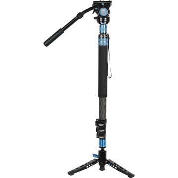 Sirui Monopod P-424FL + VH-10 Head, Nieuw, Ophalen of Verzenden, 175 cm of meer, Ministatief