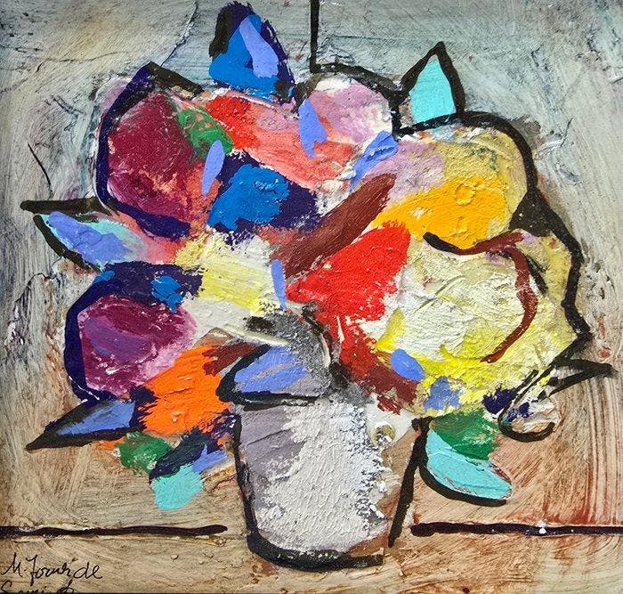 Miquel Torner de Semir (1938) - Jardín interior, Antiek en Kunst, Kunst | Schilderijen | Modern