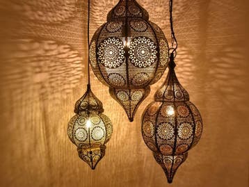 Oosterse lampen koperkleur filigrain arabische lampen, 50 tot 75 cm, Verzenden, Nieuw, Oosters