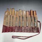 Tataki Maru Nomi | Bench Round Chisels Set w/ Roll Case -