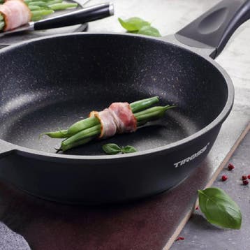 TIROSS Koekenpan 24 cm zonder deksel met marmer coating g..., Ophalen of Verzenden, Nieuw