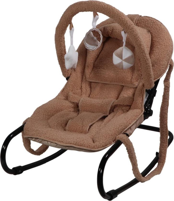 Ding Viggo Bouclé Nougat Wipstoel, Kinderen en Baby's, Wipstoeltjes, Nieuw, Verzenden