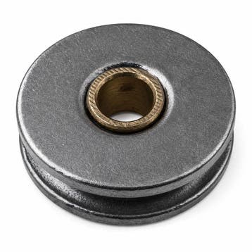 Rvs schijf met messing bus 25mm, Verzenden, Nieuw