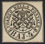 Italiaanse oude staten - Pauselijke Staat 1852 - Het, Gestempeld