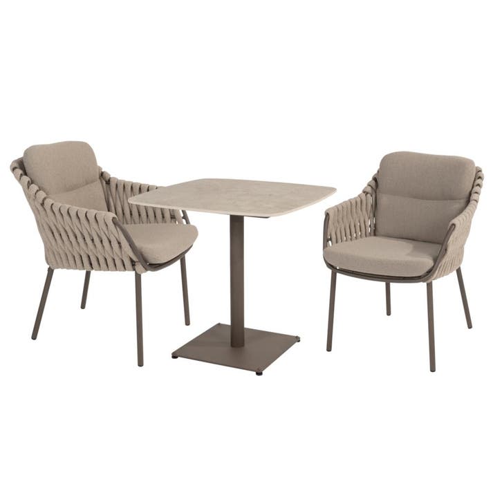 Vermont Montera bistro dining tuinset 3 delig  keramiek, Tuin en Terras, Tuinsets en Loungesets, Nieuw, Ophalen of Verzenden