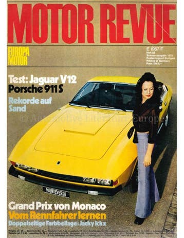 1972 MOTOR REVUE MAGAZINE 82 DUITS, Nieuw, Author