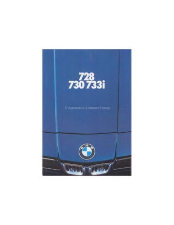 1978 BMW 7 SERIE BROCHURE DUITS, Nieuw, BMW, Author