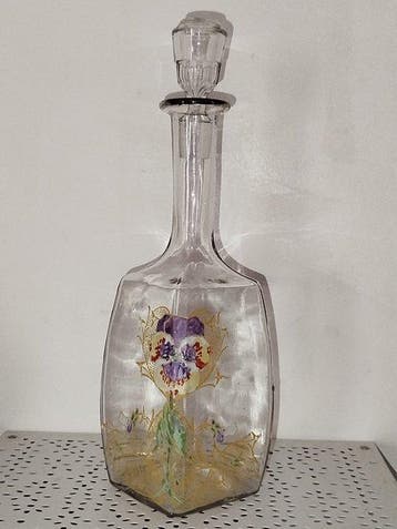 François Théodore Legras (1839-1916)- Grande carafe émaillée