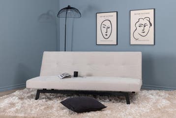 Slaapbank  Staffan  Beige  Rib  Jörn, Verzenden, Nieuw