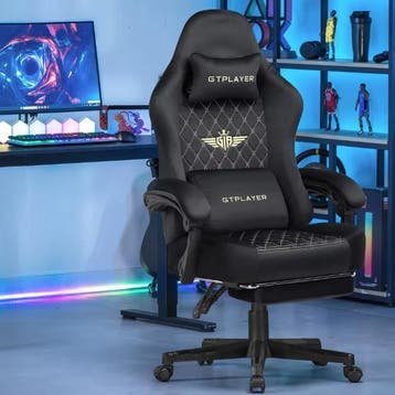Ergonomische Gamingstoel – Ademend met Voetsteun ; Kussen, Verzenden, Nieuw