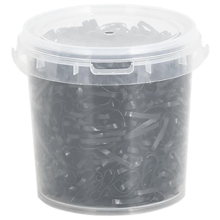 vidaXL Haarelastiekjes paard 1500 st silicone zwart, Dieren en Toebehoren, Paarden en Pony's | Overige Paardenspullen, Nieuw, Verzenden