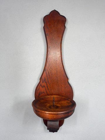 Wandkandelaar - Hout - XXL grote kaarsenhouder